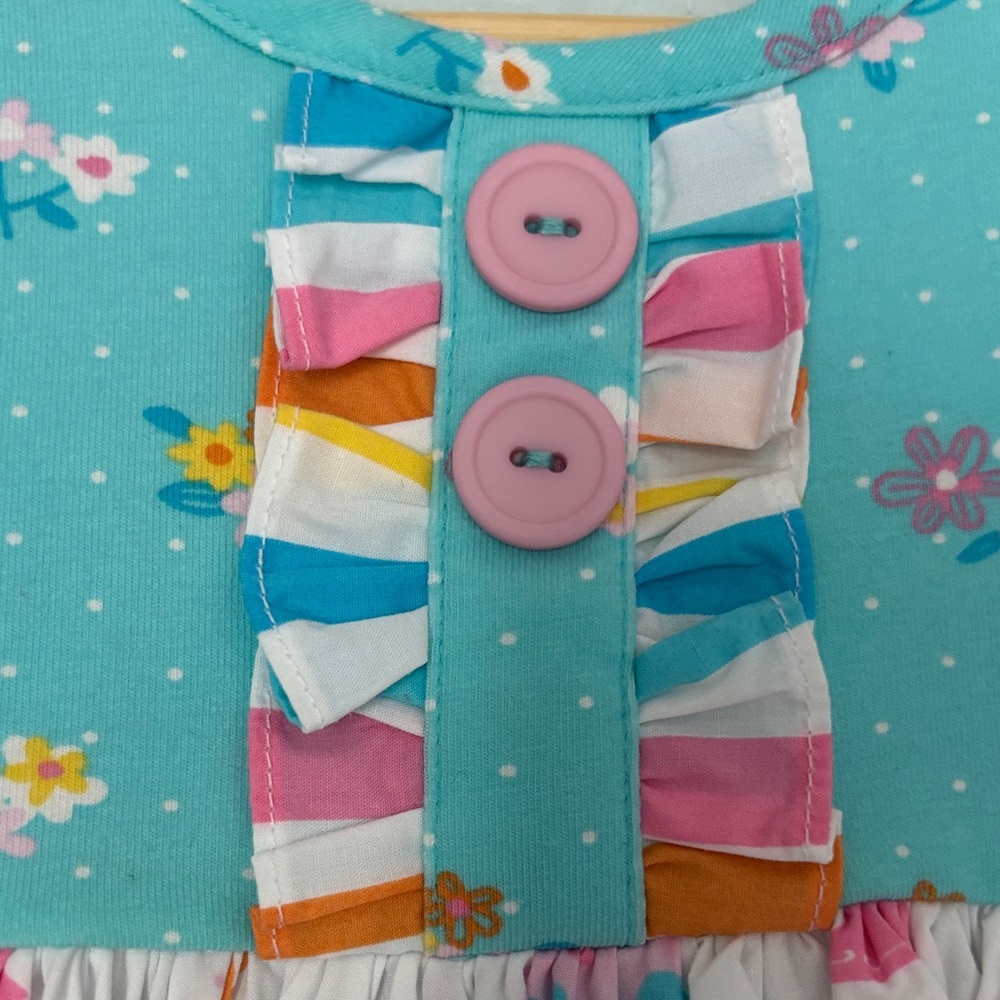 Eleanor Rose Tea Party Birthday Party Teapot  Kids Baby Dress Colorful Size 12M - Picture 4 of 8
